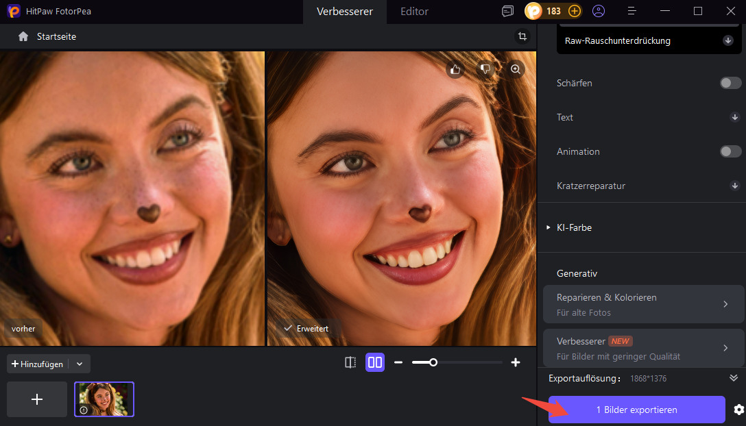 Euphoria Screenshot verbessern Ergebnis Download