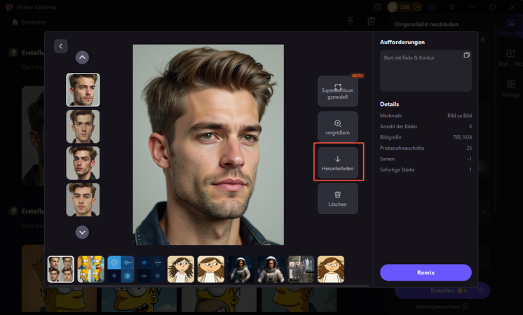 Bartfrisuren