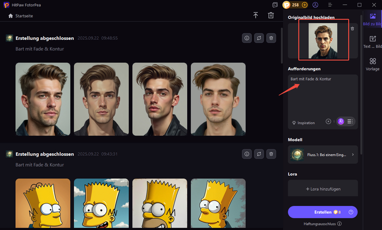 Bartfrisuren