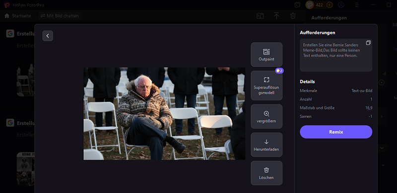 hitpaw fotorpea ki generator erstellt meme