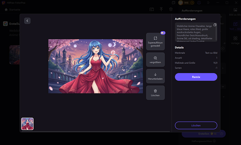 vorschau und exportieren