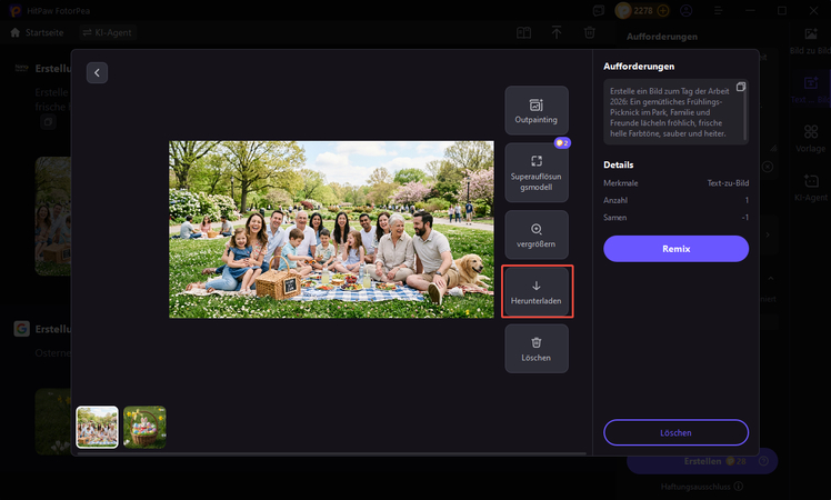 preview and export 4k enhanced photo in hitpaw fotorpea ai tool