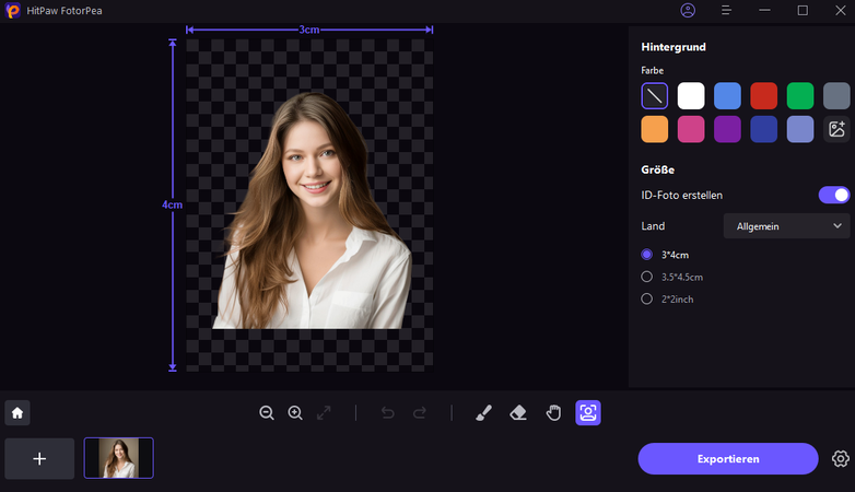 Exportieren anklicken