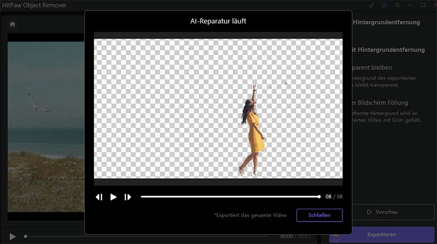 Videos transparent machen