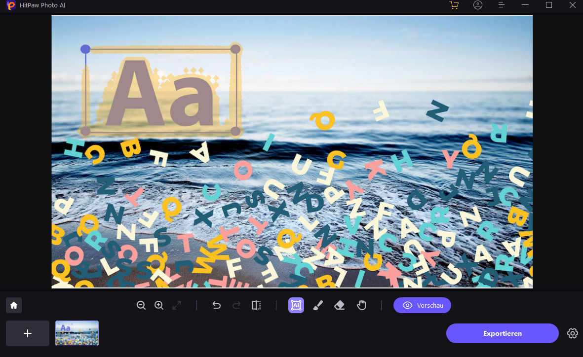 Text aus Bild entfernen