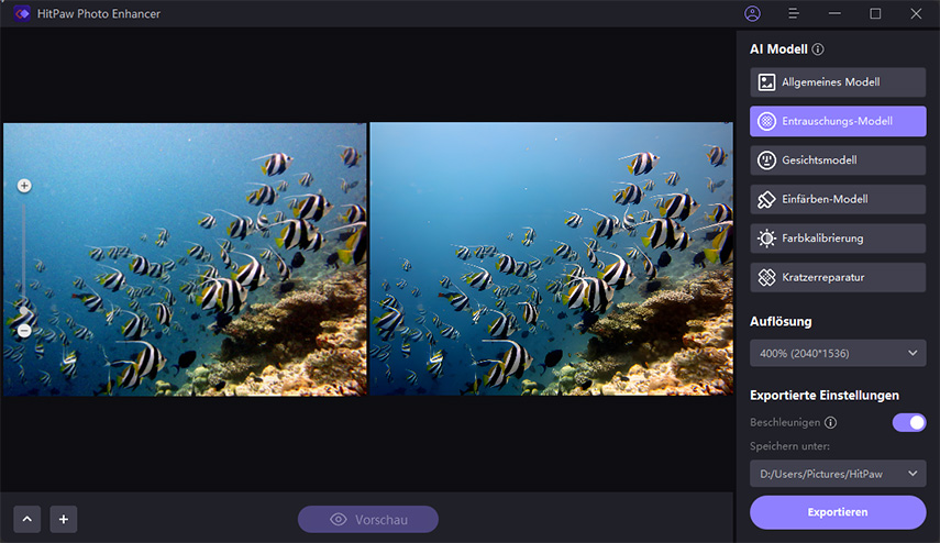 rauschen aus bildern entfernen mit hitpaw photo enhancer