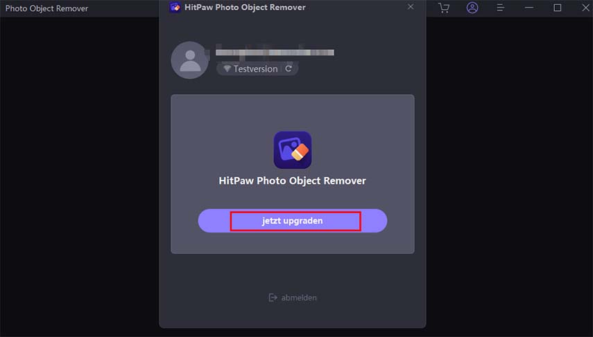 complete registration of HitPaw Photo bject remover