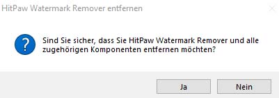 HitPaw Watermark Remover deinstallieren