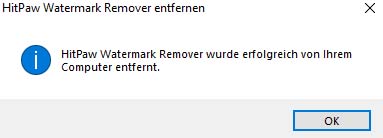 HitPaw Watermark Remover deinstallieren