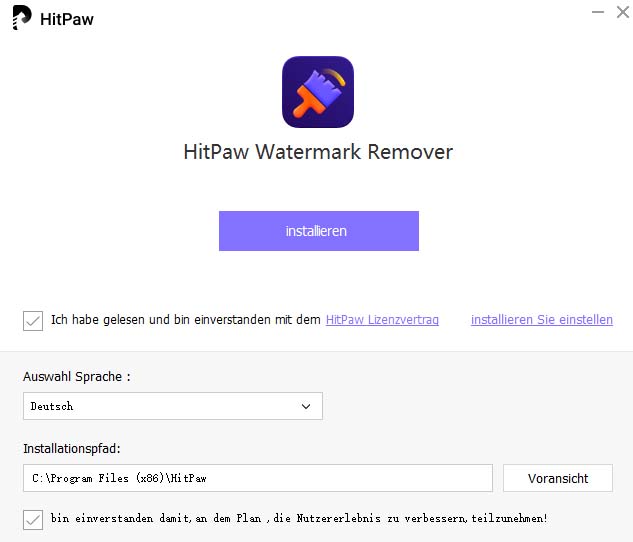 HitPaw Watermark Remover install 