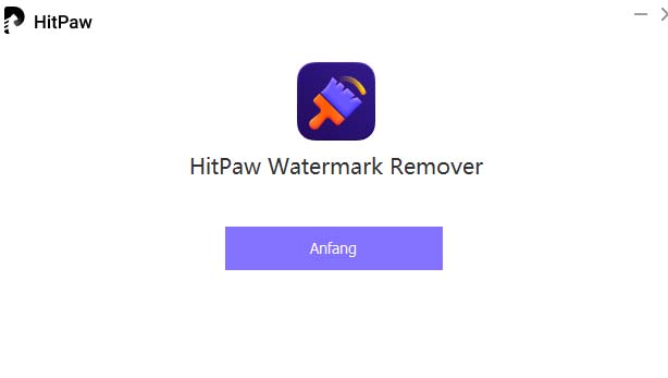 HitPaw Watermark Remover starten