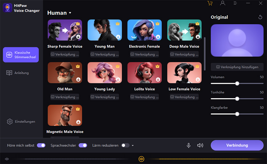 stimmeffekt hitpaw voice changer
