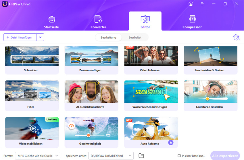 hitpaw univd seitenverhältnis ändern