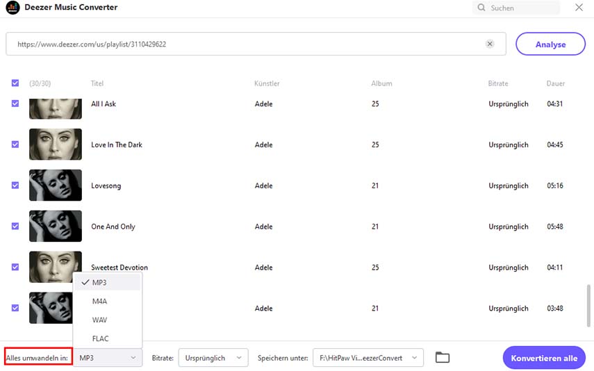 convert deezer to mp3