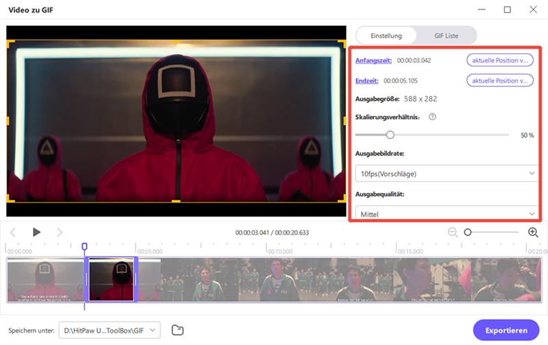 gif aus video in hitpaw video converter erstellen