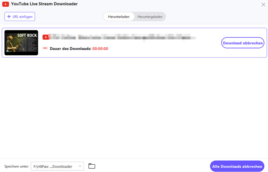 downloading youtube livestream
