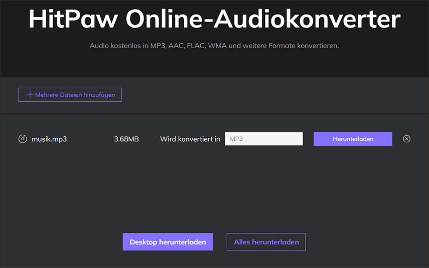 m4a datei in mp3 umwandeln – audio hochladen