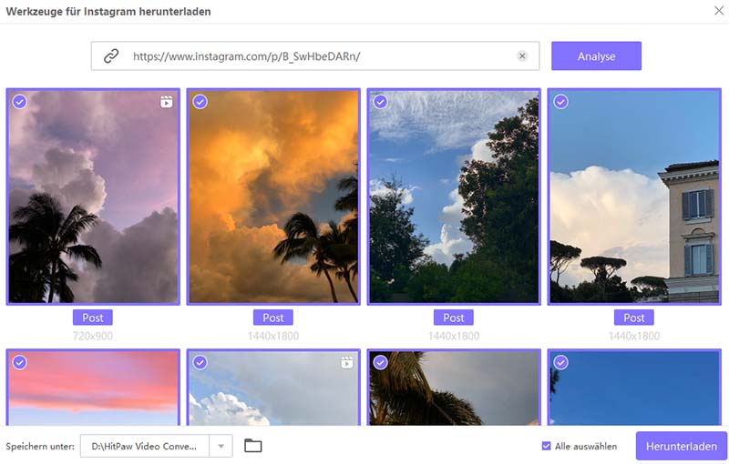 download Instagram post mit hitpaw video converter