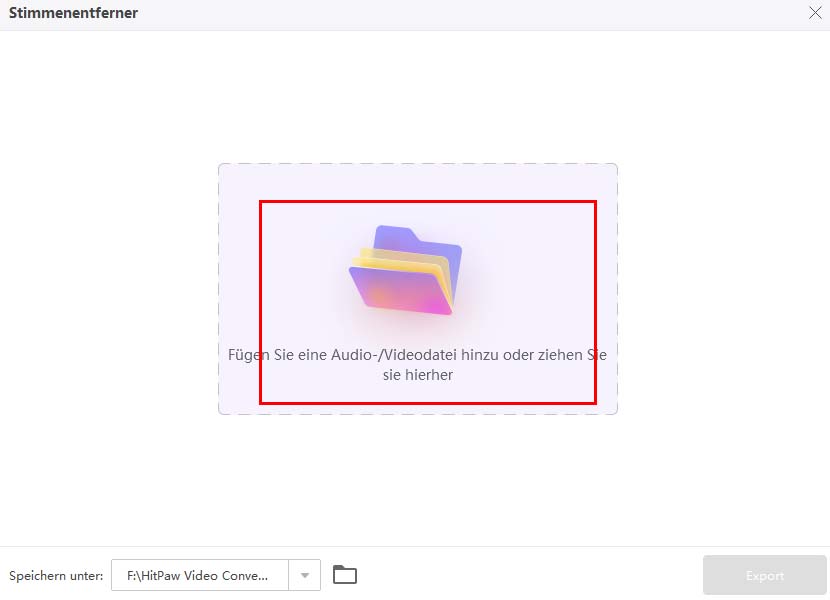 Dateien zu hitpaw video converter hinzufügen
