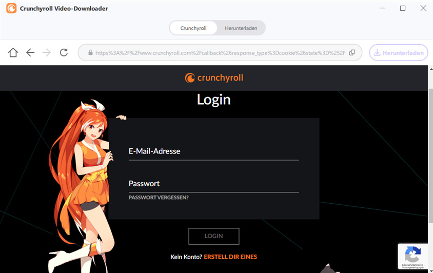 crunchyroll login