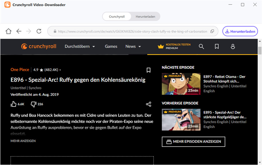 crunchyroll one piece deutsch