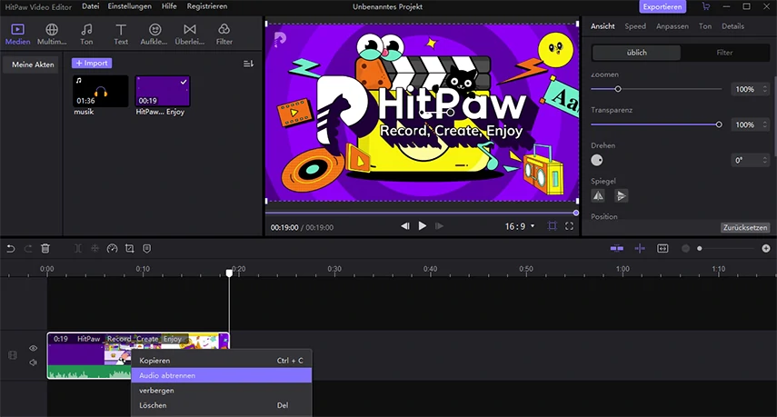Audio aus Video extrahieren