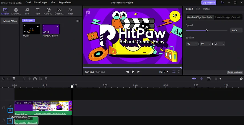 Video stummschalten