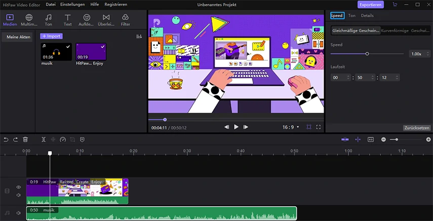 Audio-Lautstärke ändern