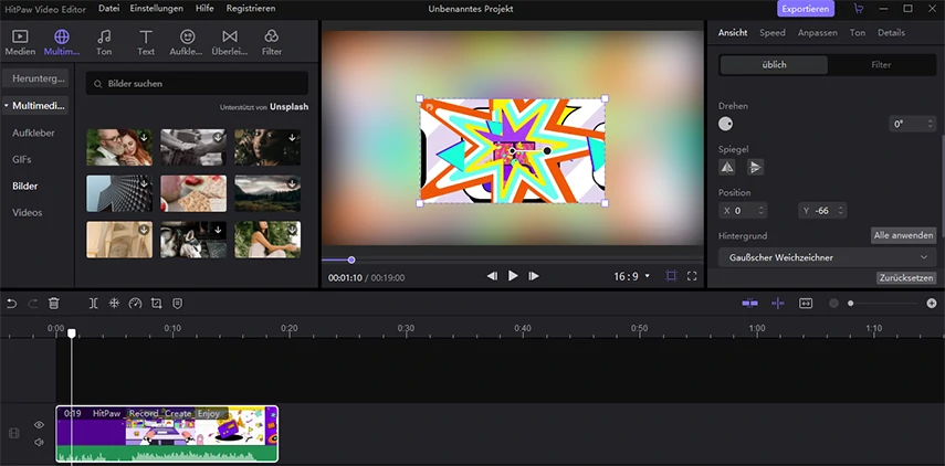 Videohintergrund ändern