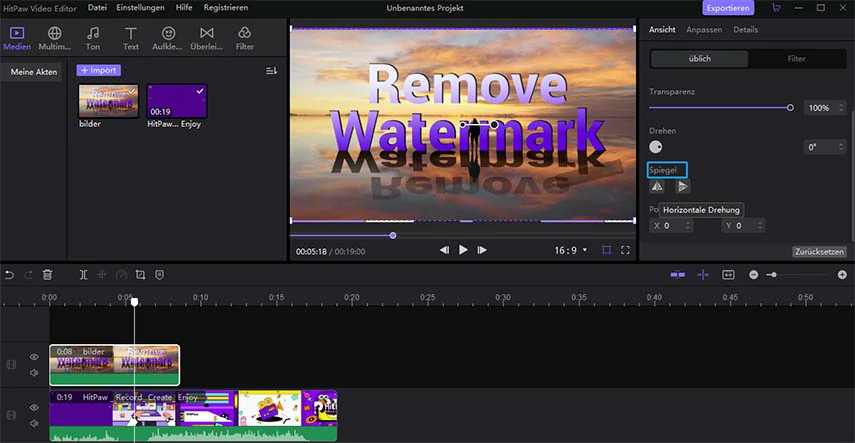 video spiegeln