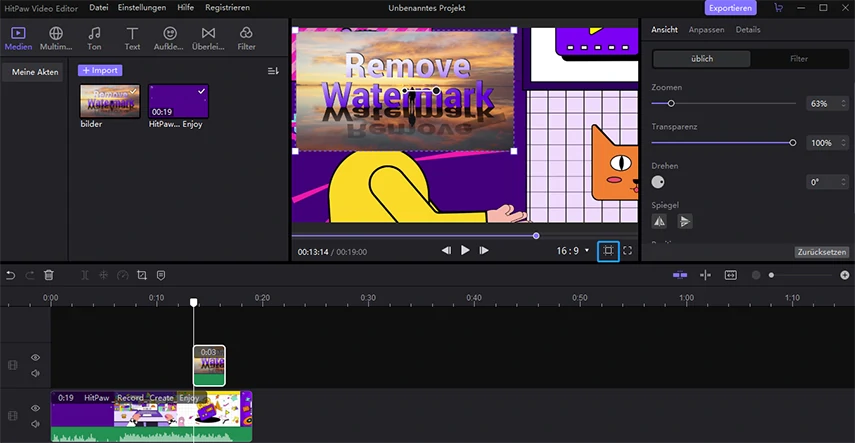 Videos verschieben