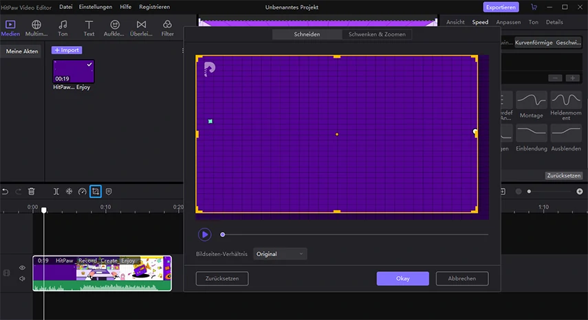 video zoomen