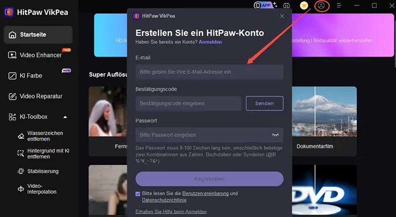 hitpaw vikpea anmeldedaten