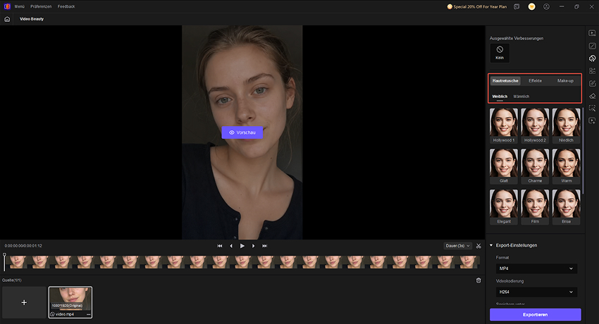 ki beauty effekte hautretusche video hitpaw vikpea