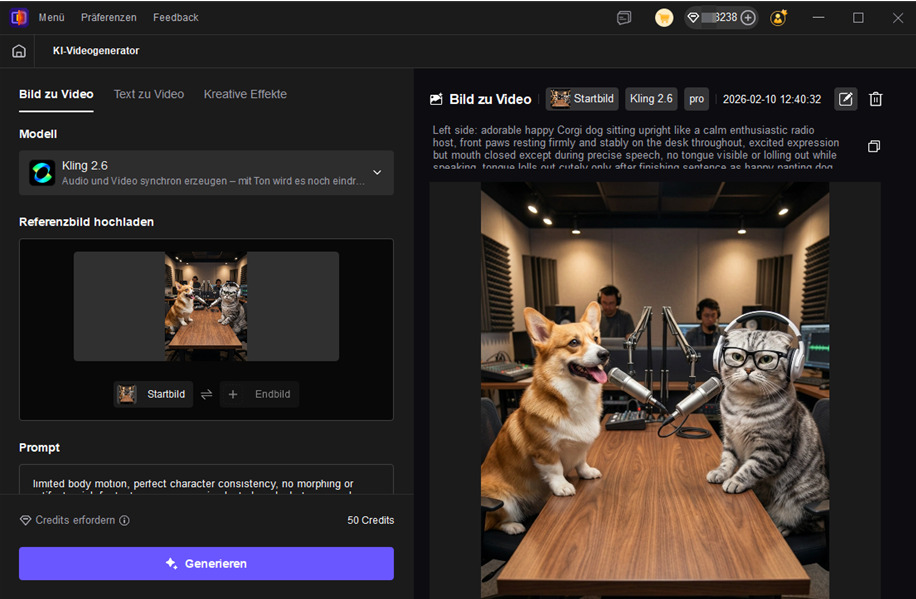 ki-bild-zu-video-generator-modell auswählen