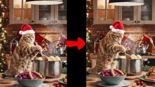 ki katzen kochen gif