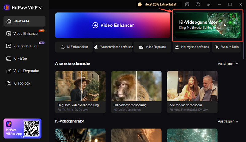 KI-Video-Generator in HitPaw VikPea auswählen