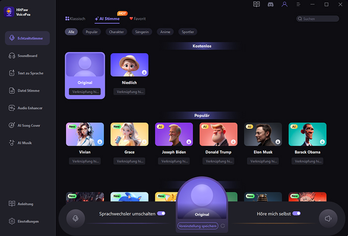 Funktionen von HitPaw VoicePea