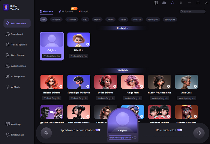Funktionen von HitPaw VoicePea