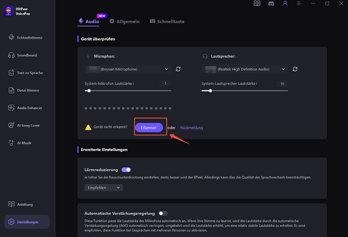 wie ändere ich die Stimme in Windows