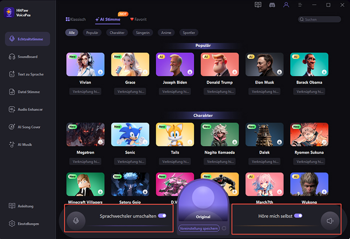 Globale Einstellungen