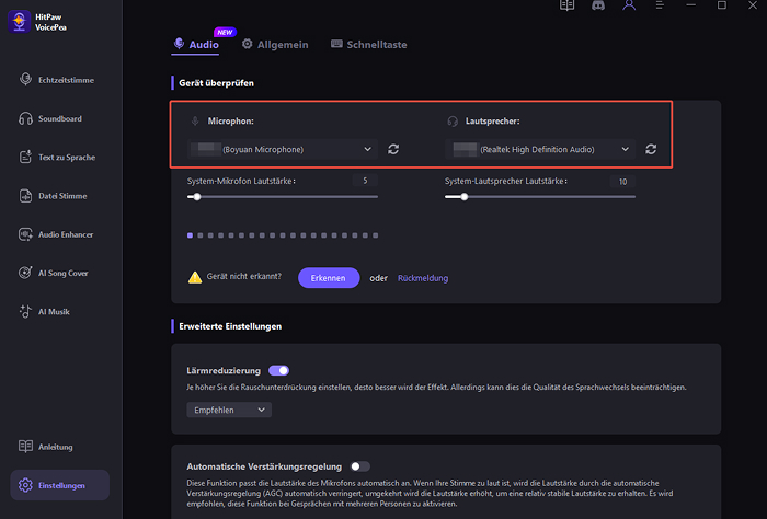 wie ändere ich die Stimme in Windows