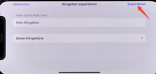 iphone klingeltöne exportieren
