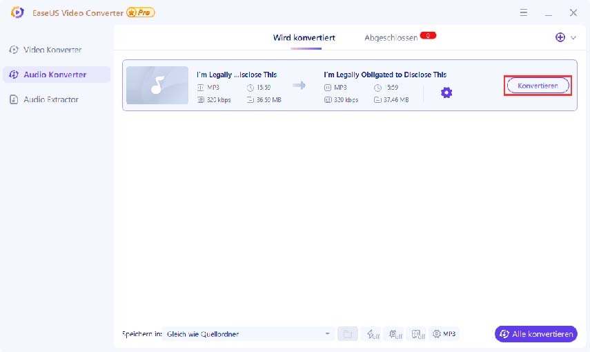 Opus in MP3 umwandeln einfach und schnell