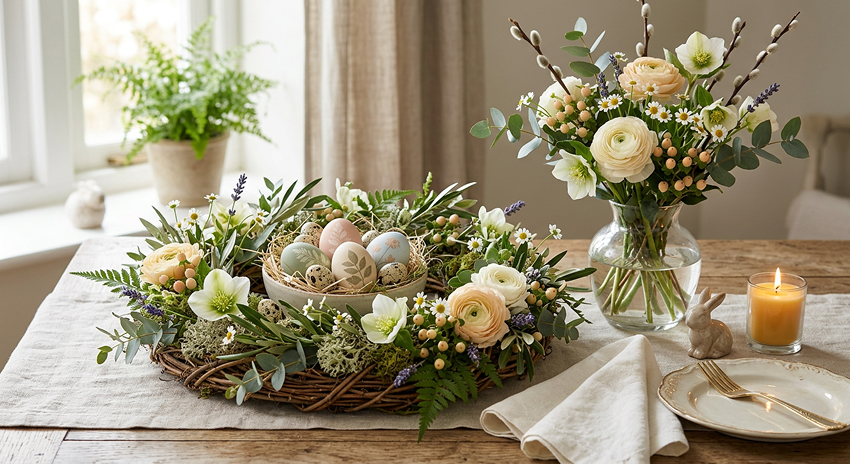Natürliche Osterdekoration 2026