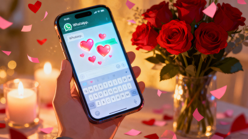 Valentinstagsvideo für WhatsApp
