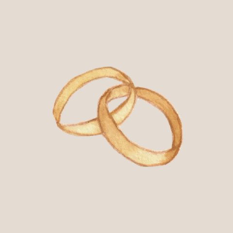 elegantes Hochzeitstag GIF minimalistisch
