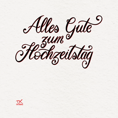 Hochzeitstag GIF mit Zitat Alles Gute