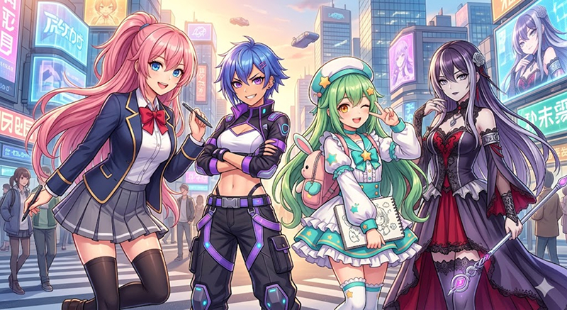 weibliche anime charaktere