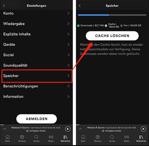 spotify spielt nicht ab